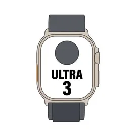 Apple Watch Ultra 3 49mm Caja Titanio Negro con Correa Loop Alpine Negra L